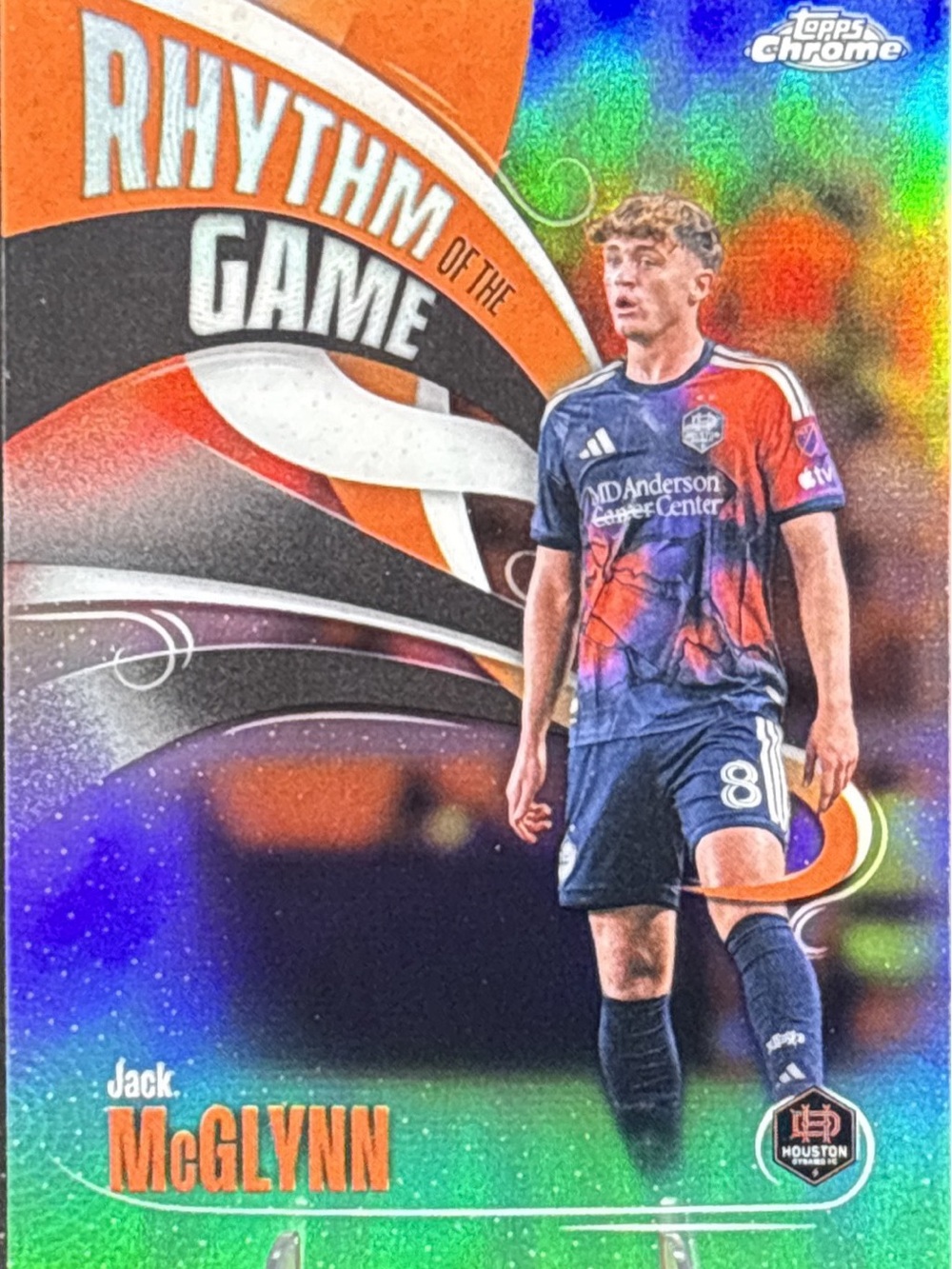 Topps Chrome Rhythm of the Game Jack McGlynn Soccer Card
